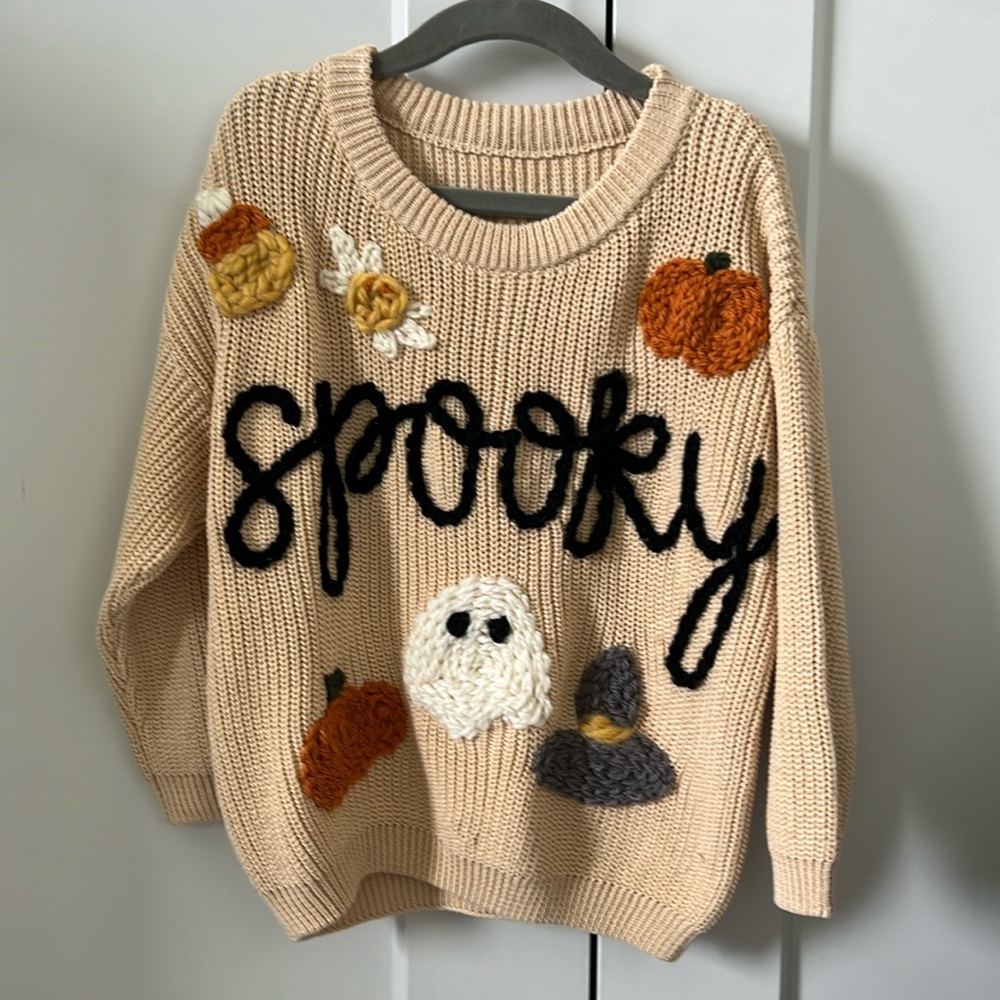 Toddler Hand Embroidered Sweater
